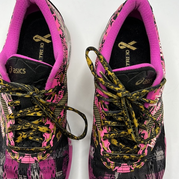 ASICS gel-noosa tri 10 cancer awareness shoes size 9.5